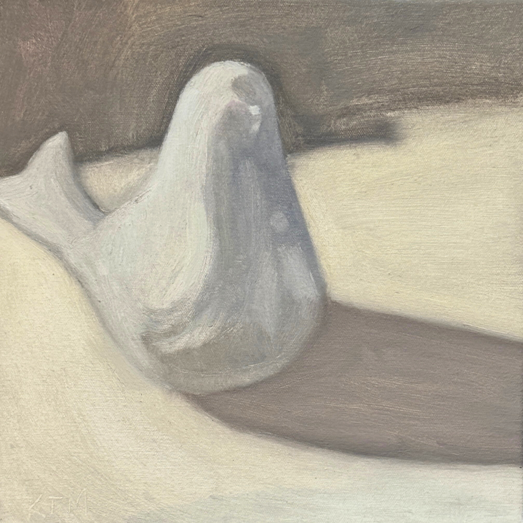 Meditation on ceramic bird