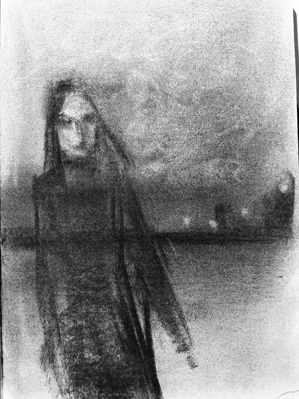 Untitled charcoal on paper