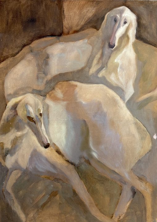 Concubines oil painting