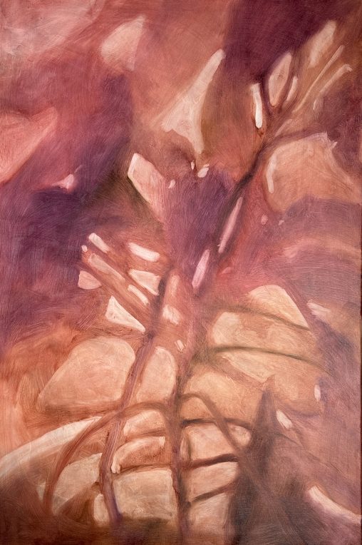 Meditations on a Monstera Plant underpainting